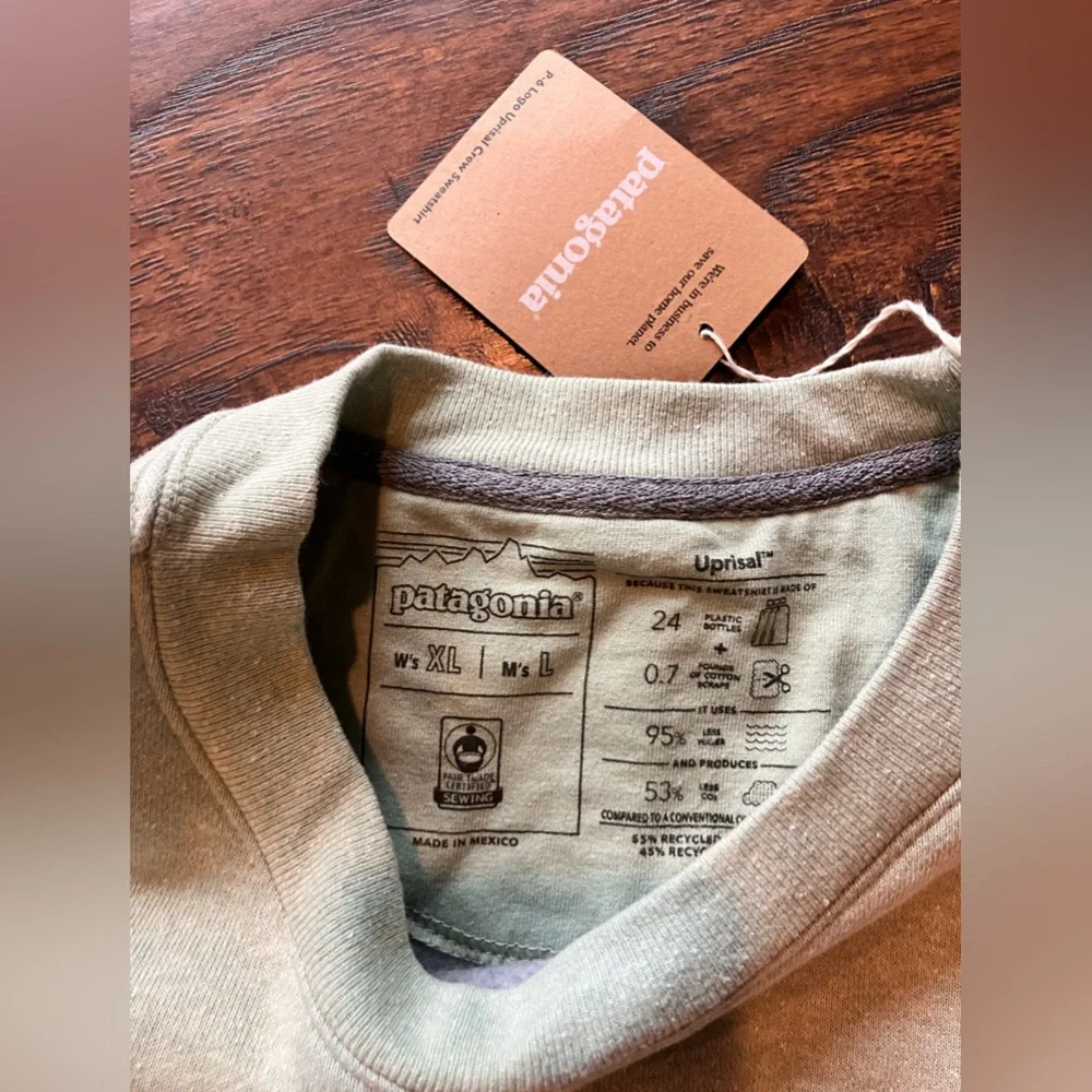 Patagonia Logo Uprisal Crewneck Sweatshirt - Picture 2 of 5